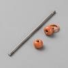 Iron Bar Beadable Keychain for Jewelry Making DIY Crafts IFIN-SZC0005-01A-12-3