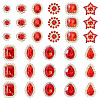 100Pcs Teardrop/Heart/Star Sew on Rhinestones GACR-TA0001-07B-3