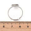 Adjustable Brass Pad Ring Base Findings KK-K110-01P-NR-4