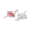 10Pcs 5 Colors Alloy Enamel Pendants ENAM-YW0002-90-2