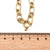 304 Stainless Steel Twisted Oval Link Chain Necklaces for Women NJEW-Z091-07G-5