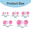 100Pcs 5 Styles Opaque Acrylic Beads MACR-TADJ0001-12F-4