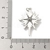 Brass Micro Pave Cubic Zirconia Pendants KK-B124-08P-03-3
