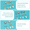 24 Sets 6 Style Alloy Snap Lock Clasps FIND-PH0005-36-4
