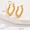 304 Stainless Steel Hoop Earrings YY3113-2-3