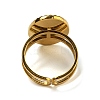 Ion Plating(IP) Oval with Teardrop 304 Stainless Steel Open Cuff Rings STAS-Z060-14G-01-3