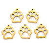 PVD Vacuum Plating 304 Stainless Steel Charms STAS-N092-16G-1
