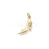Brass Micro Pave Cubic Zirconia Pendants KK-D431-075B-05-1