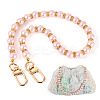 Round Plastic Imitation Pearl Beads Bag Extender Chains HJEW-TAC0083-1