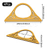 2Pcs 2 Style Wooden Bag Handles Replacement Part FIND-GN0001-02B-3