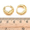 Hollow Triangle Brass Micro Pave Clear Cubic Zirconia Hoop Earrings EJEW-G452-04G-5