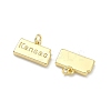 Brass Pendants KK-D229-22O-G-2