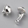 Brass Clip-on Earring Findings X-KK-O131-03S-A-2