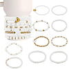 10Pcs 2 Styles Polymer Clay & Crystal Beads Cup Chain AJEW-CN0004-16-1