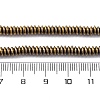 Electroplated Non-magnetic Hematite Beads Strands G-P571-B01-01B-4
