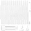 80Pcs Empty Portable Plastic Spray Perfume Bottle with 2Pcs Plastic Pump with 2Pcs Mini Transparent Plastic Funnel Hopper with 6Pcs Disposable Plastic Droppe AJEW-BC0007-50C-1