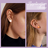 200Pcs 2 Colors 304 Stainless Steel Stud Earring Findings STAS-BBC0009-92A-5