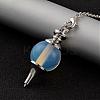 Opalite Sphere Dowsing Pendulums BJEW-E292-A11-2