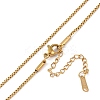Ion Plating(IP) 201 Stainless Steel Chain Necklaces NJEW-P309-25G-1