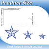 48Pcs 2 Bags Computerized Embroidery Polyester Iron on/Sew on Patches DIY-GO0003-21-2