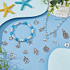 90Pcs 15 Styles Tibetan Style Alloy  Pendants TIBE-PH0002-16-5
