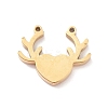 304 Stainless Steel Pendants STAS-R119-07G-2