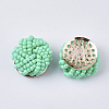 Glass Seed Beads Cabochons FIND-S321-05H-2
