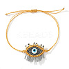 Bohemian Handmade Evil Eye with Tassels Charm Bracelets DD3268-3-1