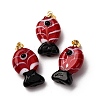 Handmade Lampwork Pendants LAMP-A007-01G-02-01-1