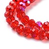 Electroplate Glass Beads Strands EGLA-A034-T1mm-L09-3