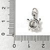 Brass Micro Pave Cubic Zirconia Charms KK-I276-37P-3