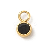 Ion Plating(IP) 304 Stainless Steel with Rhinestone Charms STAS-G351-13G-01-1
