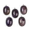 Natural Amethyst Pendants STAS-F322-15P-01-1