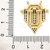 Brass Micro Pave Cubic Zirconia Pendants KK-K339-10B-03-3