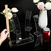 Desktop Acrylic Slant Back Single Necklace Display Stands ODIS-WH0025-234C-3