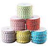 CALFOVERA 6 Rolls 6 Colors Faux Suede Cord LW-CL0001-02A-1