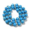 Dyed Natural Howlite Beads Strands G-G023-B01-02A-3