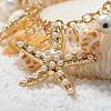 Trendy Shell Bib Beach Necklaces NJEW-PH0001-01-6