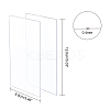 Olycraft Transparent Plastic Board with Protective Paper for Photo Frame Replacement DIY-OC0003-74A-2
