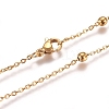 304 Stainless Steel Cable Chain Necklaces NJEW-L159-08B-G-1