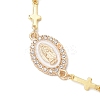 Brass Sideways Link Chains Bracelets BJEW-JB13257-3