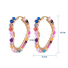 201 Stainless Steel Hoop Earrings EJEW-JE04117-4