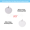 2Pcs Rhodium Plated 925 Sterling Silver Pendants STER-DC0001-43-5