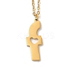 304 Stainless Steel Pendant Necklaces LS-NJEW-H036-02G-F-1