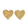 Ion Plating(IP) Rack Plating 304 Stainless Steel Stud Earring Findings X-STAS-M323-26G-1