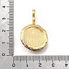 Brass Micro Pave Cubic Zirconia & Enamel Pendants KK-R222-09G-03-3