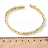 Heart Brass Cuff Bangles for Women BJEW-C144-01B-G-5