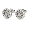304 Stainless Steel Stud Earrings for Women EJEW-F351-03P-4