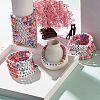 30Pcs 30 Style Polymer Clay Heishi Beaded Stretch Bracelets Set with Inspiration Word BJEW-JB07593-2