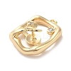 Brass Micro Pave Cubic Zirconia Pendants KK-H455-32G-2